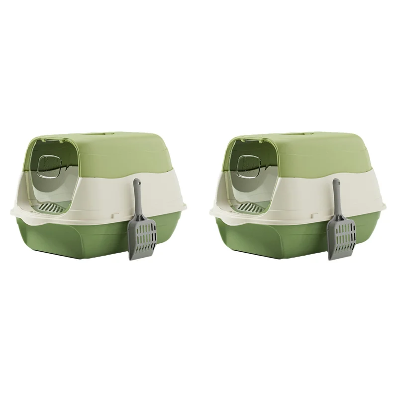 Fresh 2X Fully Enclosed Cat Litter Box Splash-Proof Cat Potty Breathable Removable Kitten Toilet Cat Accessories
Fresh 2X Fully Enclosed Cat Litter Box Splash-Proof Cat Potty Breathable Removable Kitten Toilet Cat Accessories