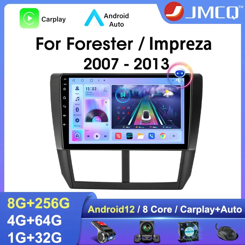 JMCQ Android 12 Car Radio For Subaru Forester 3 SH 2007-2013 For Impreza GH GE 2 Din Multimedia Video Player Carplay Stereo DVD
JMCQ Android 12 Car Radio For Subaru Forester 3 SH 2007-2013 For Impreza GH GE 2 Din Multimedia Video Player Carplay Stereo DVD
