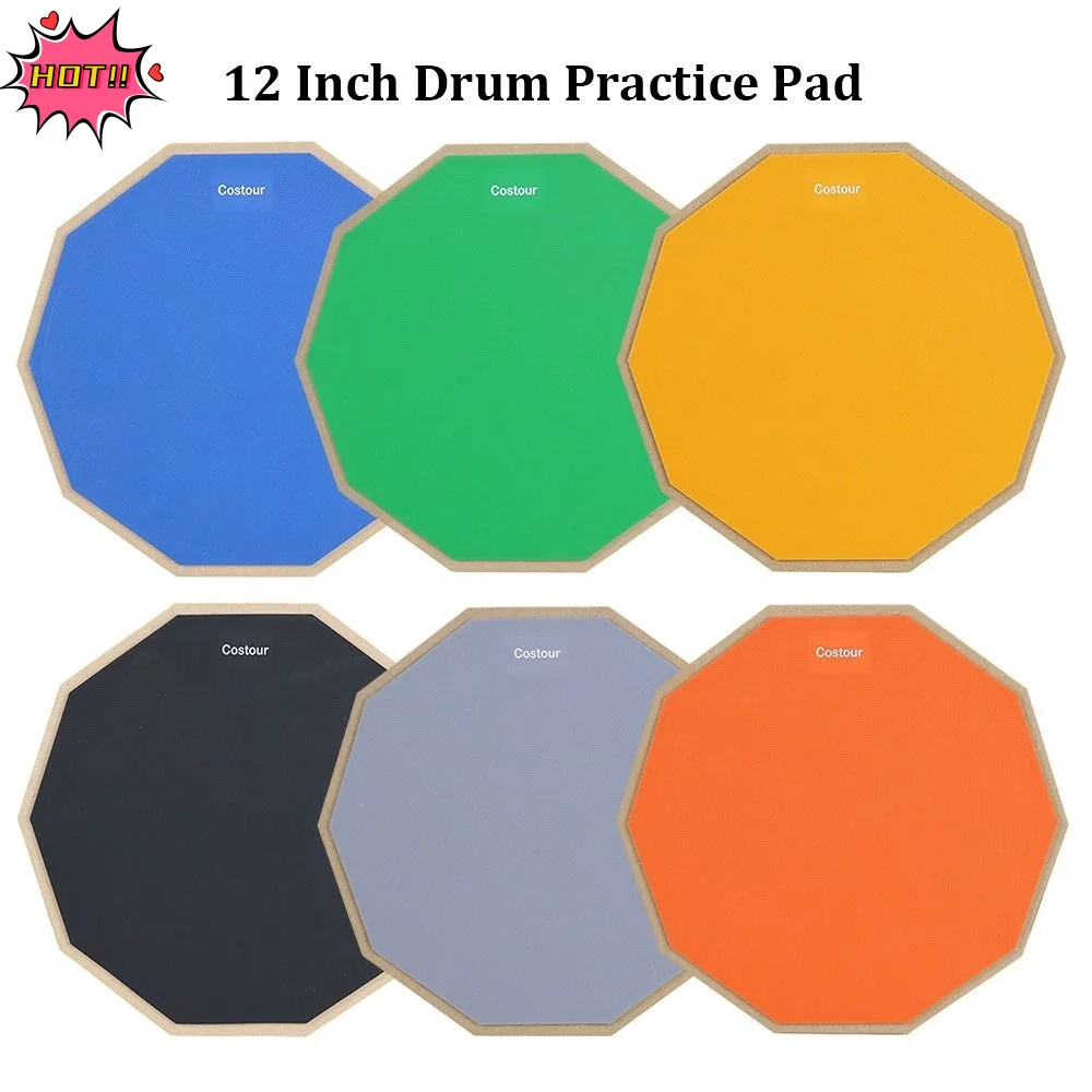 12 Inch Drum Practice Pad Anti-slip Shock‑Absorbent Percussion Board Professional Snare Stand Rebound Dumb Drum Pad
12 Inch Drum Practice Pad Anti-slip Shock‑Absorbent Percussion Board Professional Snare Stand Rebound Dumb Drum Pad