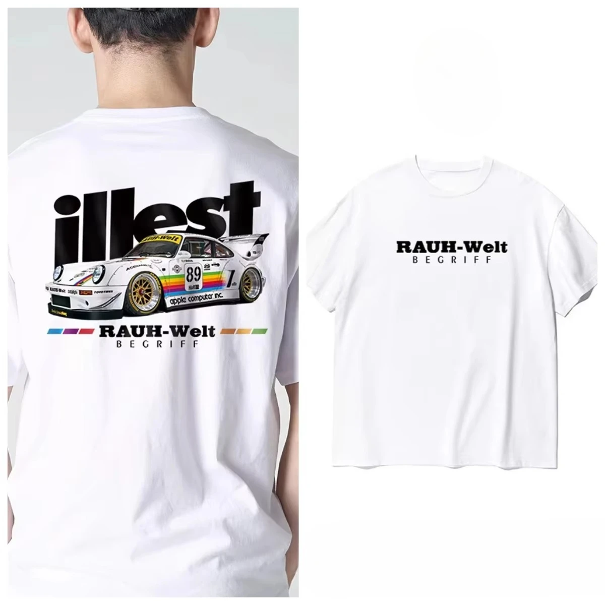 Classic Racing T-shirt Men Personalized Creative Top Men's and Women's Same Summer Cotton Short-sleeved Trend Versatile T-shirt
Classic Racing T-shirt Men Personalized Creative Top Men's and Women's Same Summer Cotton Short-sleeved Trend Versatile T-shirt