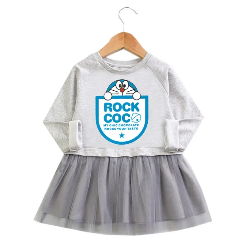 New girl's dress spring and autumn baby Doraemon cotton mesh skirt girl baby dress T-shirt
New girl's dress spring and autumn baby Doraemon cotton mesh skirt girl baby dress T-shirt