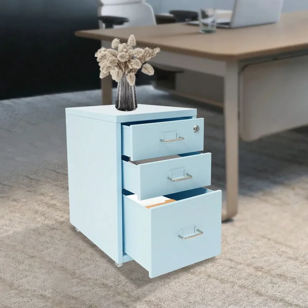 Office File Cabinet With Lock, 3 Tiers Metal Mobile File Storage Cabinet, Vertical File Cabinet With 3 Drawers, Under Desk Fili
Office File Cabinet With Lock, 3 Tiers Metal Mobile File Storage Cabinet, Vertical File Cabinet With 3 Drawers, Under Desk Fili