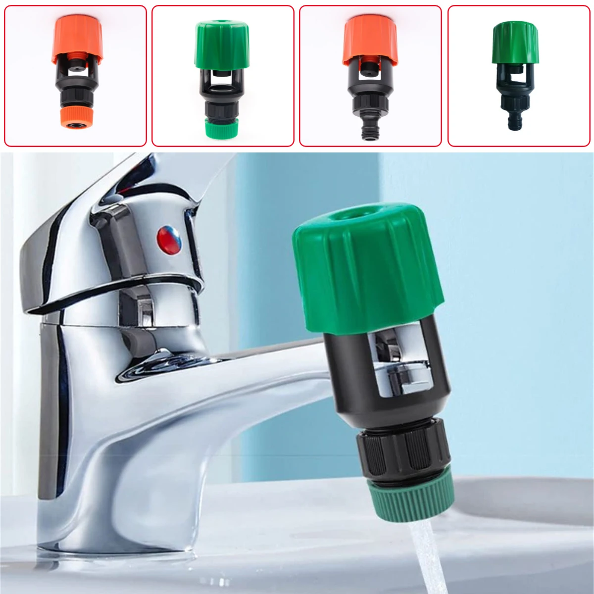 1Pc Kitchen Basin Hot/Cold Water Mixer Faucet Bathroom Plastic Conversion Faucet Reusable Connector Quick Connection/Nipple Type
1Pc Kitchen Basin Hot/Cold Water Mixer Faucet Bathroom Plastic Conversion Faucet Reusable Connector Quick Connection/Nipple Type