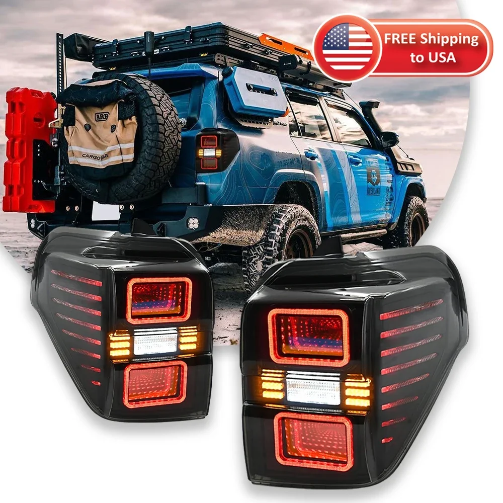 Автомобильные фонари для Toyota 4Runner, задние фонари 2010-2020, светодиодные проекционные задние фонари, дневные ходовые огни, автомобильные аксессуары
Автомобильные фонари для Toyota 4Runner, задние фонари 2010-2020, светодиодные проекционные задние фонари, дневные ходовые огни, автомобильные аксессуары