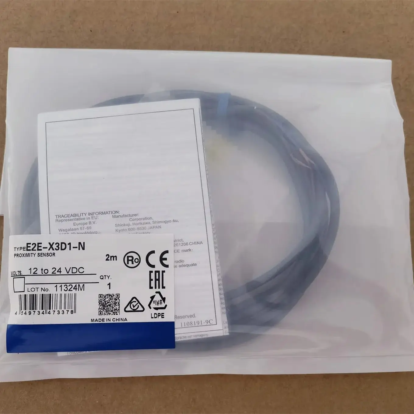 Original new 100% proximity switch E2E-X3D1S-T E2E-X3D1-N sensor
Original new 100% proximity switch E2E-X3D1S-T E2E-X3D1-N sensor