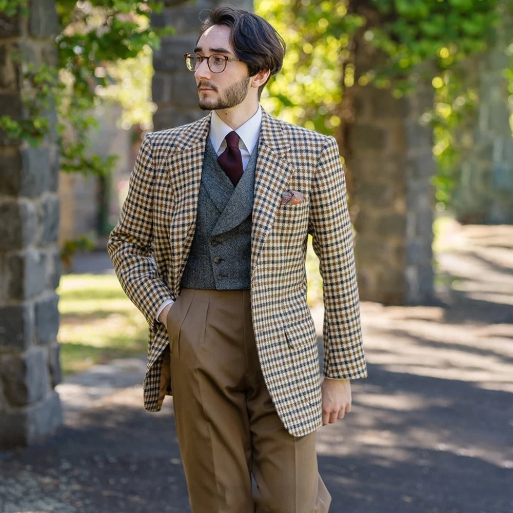 Vintage Men's Suits Customzied Single Breasted Notch Lapel Regular Length Blazer Luxury Evening 3 Piece Jacket Pants Vest 2026
Vintage Men's Suits Customzied Single Breasted Notch Lapel Regular Length Blazer Luxury Evening 3 Piece Jacket Pants Vest 2026