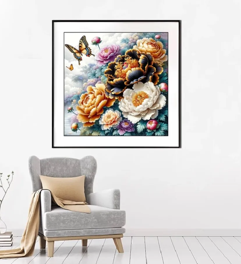 9ct 14CT 38X38CM Рукоделие «Бабочка Пион», набор для вышивки крестом «сделай сам», полный набор для вышивания, вышивка крестиком с принтом, домашний декор стен
9ct 14CT 38X38CM Рукоделие «Бабочка Пион», набор для вышивки крестом «сделай сам», полный набор для вышивания, вышивка крестиком с принтом, домашний декор стен