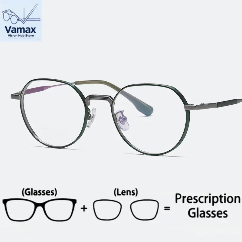 VAMAX Pure Titanium Thick Rim Glasses Frame High Prescription Vintage Design Metal Craft
VAMAX Pure Titanium Thick Rim Glasses Frame High Prescription Vintage Design Metal Craft