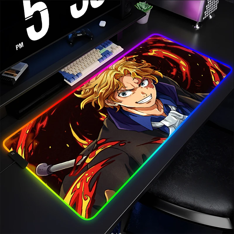 RGB Large Mouse pad professional eSports game players Speed Lock Edge Rubber Desk one piece Sabo Anime LED Mousepad Keyboard Mat
RGB Large Mouse pad professional eSports game players Speed Lock Edge Rubber Desk one piece Sabo Anime LED Mousepad Keyboard Mat