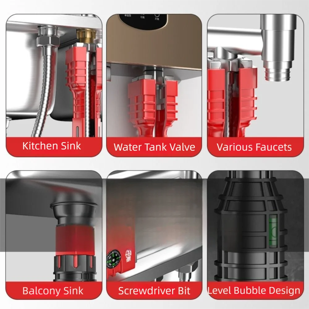 18/24 In 1 Multifunction Faucet Tool Double Head Wrench Pelvic Floor Leading Sleeve Plumbing Tool Anti-Slip Handle
18/24 In 1 Multifunction Faucet Tool Double Head Wrench Pelvic Floor Leading Sleeve Plumbing Tool Anti-Slip Handle