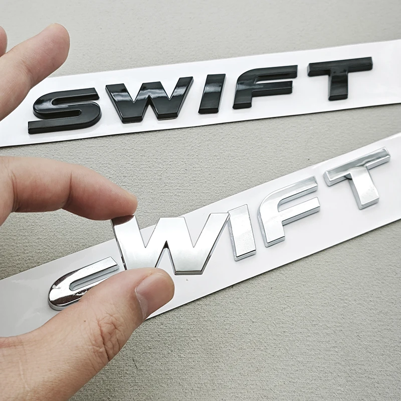 3D ABS Car Logo SWIFT Emblem Letters Sticker Black Chrome Car Rear Bumper Trunk Badge Accessories
3D ABS Car Logo SWIFT Emblem Letters Sticker Black Chrome Car Rear Bumper Trunk Badge Accessories