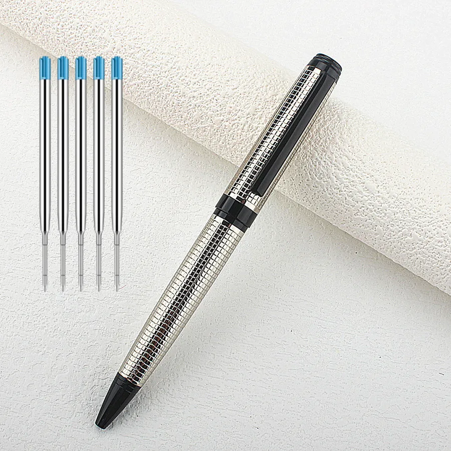 Металлическая шариковая ручка с сеткой, гладкая ручка со стандартным наконечником 0,7 мм для каллиграфии, письма и подписи, подарочная ручка
Металлическая шариковая ручка с сеткой, гладкая ручка со стандартным наконечником 0,7 мм для каллиграфии, письма и подписи, подарочная ручка