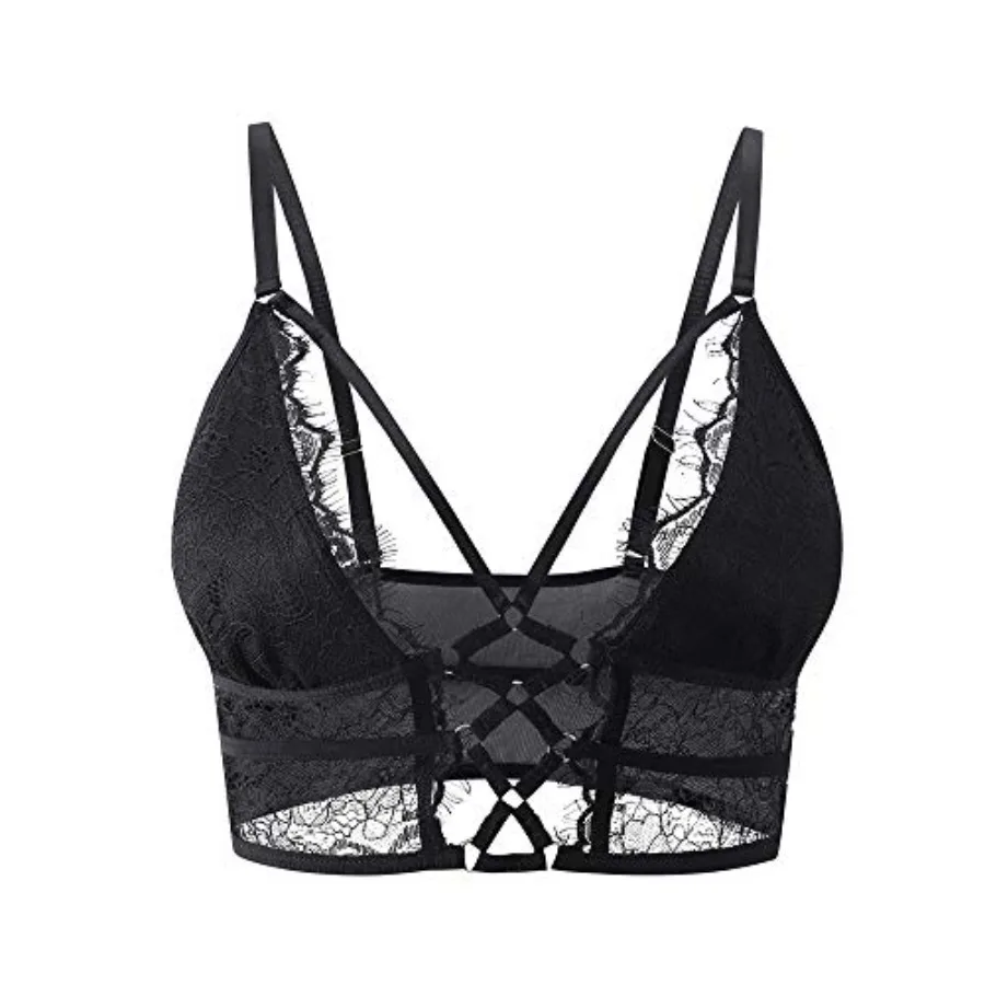 Womens Cami Bra Criss Cross Eyelash Crop Top Bra Sexy Vest Bralette Busiter Lingerie
Womens Cami Bra Criss Cross Eyelash Crop Top Bra Sexy Vest Bralette Busiter Lingerie
