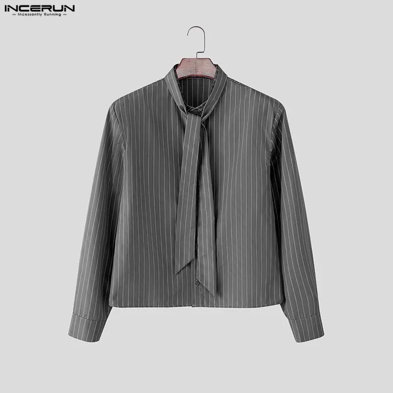 INCERUN Мужская полосатая рубашка с воротником-стойкой и длинным рукавом с завязками Мужская одежда Уличная одежда Свободные модные повседневные топы Мужские рубашки S-5XL
INCERUN Мужская полосатая рубашка с воротником-стойкой и длинным рукавом с завязками Мужская одежда Уличная одежда Свободные модные повседневные топы Мужские рубашки S-5XL