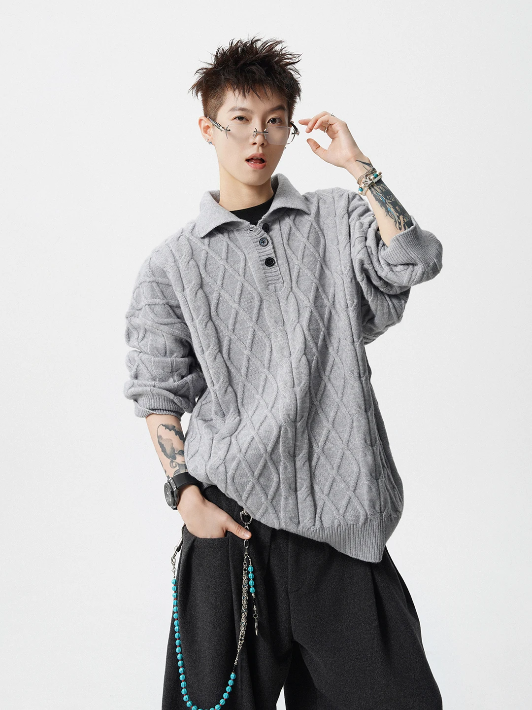 Retro Twist Knit Sweater Men's Winter Casual Loose Ne Warm Knitted Top Polyester Fiber Soft Comfortable Long Sve
Retro Twist Knit Sweater Men's Winter Casual Loose Ne Warm Knitted Top Polyester Fiber Soft Comfortable Long Sve