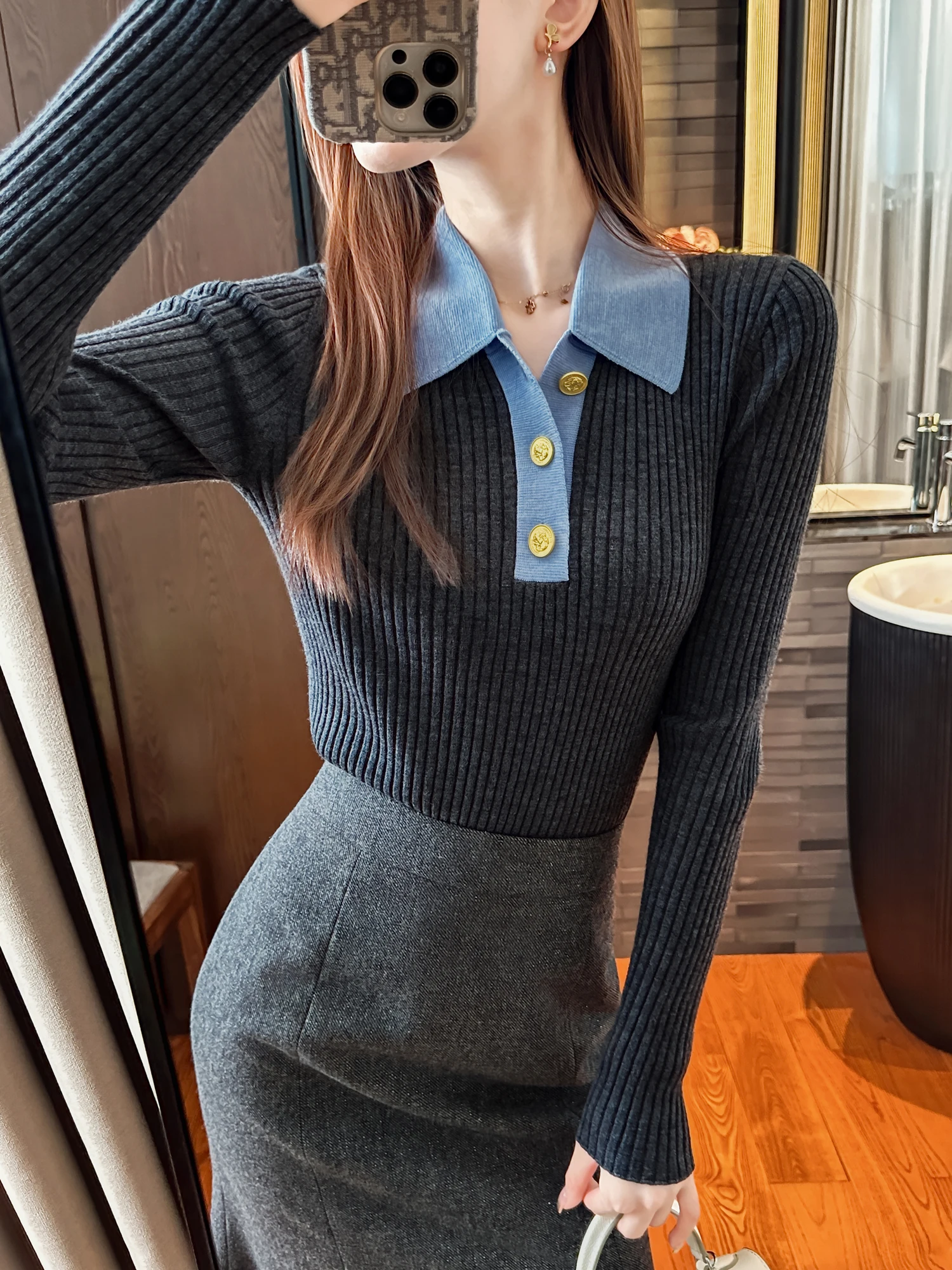 Классический синий цвет глаз, шерстяной вязаный воротник, женский модный осенний свитер, мягкий крой, длинный свек, повседневная одежда
Классический синий цвет глаз, шерстяной вязаный воротник, женский модный осенний свитер, мягкий крой, длинный свек, повседневная одежда