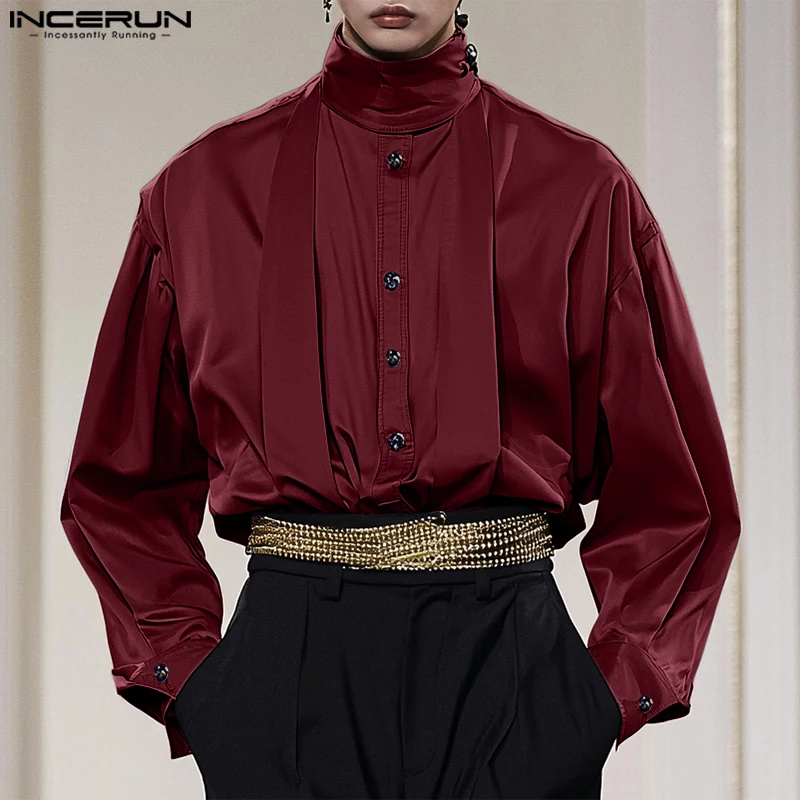INCERUN Tops 2025 Korean Style Stylish Men's Satin Design Pleated Shirts Handsome Male Solid All-match Long Sleeved Blouse S-5XL
INCERUN Tops 2025 Korean Style Stylish Men's Satin Design Pleated Shirts Handsome Male Solid All-match Long Sleeved Blouse S-5XL