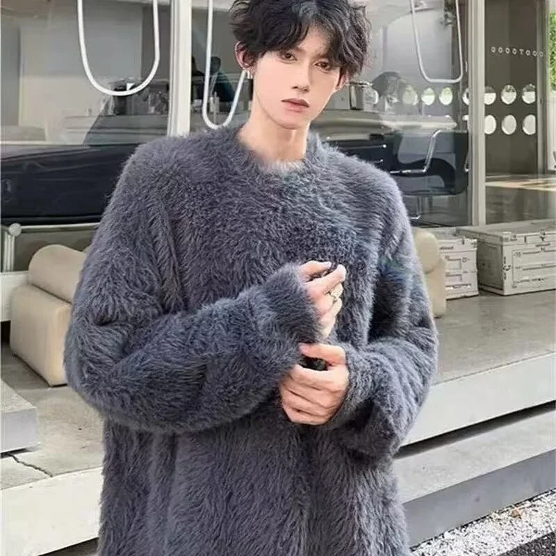 Rounded Ne Soft Fluffy Camere Sle Men's Knitted Sweater Autumn Winter Casual Cotton Blend Fabric Long Sve Base Layer...
Rounded Ne Soft Fluffy Camere Sle Men's Knitted Sweater Autumn Winter Casual Cotton Blend Fabric Long Sve Base Layer...