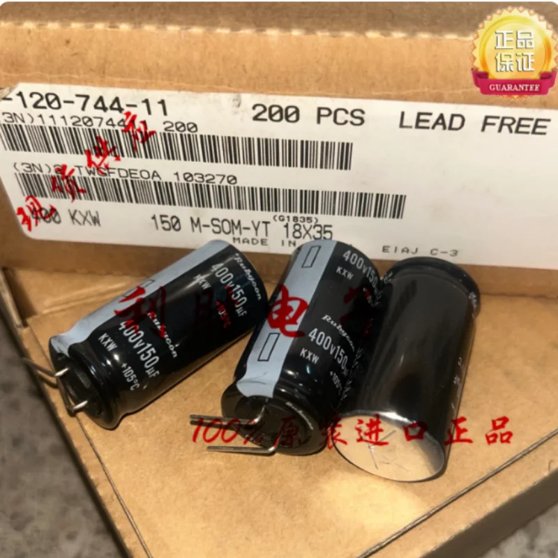 10PCS-100PCS 150UF 400V Japanese Ruby RUBYCON electrolytic capacitor 400V150UF 18 * 35 KXW
10PCS-100PCS 150UF 400V Japanese Ruby RUBYCON electrolytic capacitor 400V150UF 18 * 35 KXW