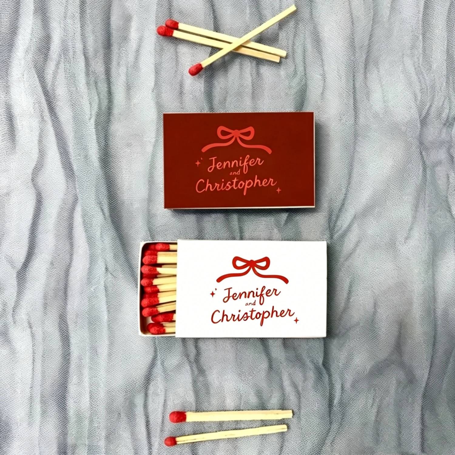 Elegant Custom Wedding Matchboxes Favours, Personalized Match Boxes, Romantic Decor for Wedding & Party
Elegant Custom Wedding Matchboxes Favours, Personalized Match Boxes, Romantic Decor for Wedding & Party