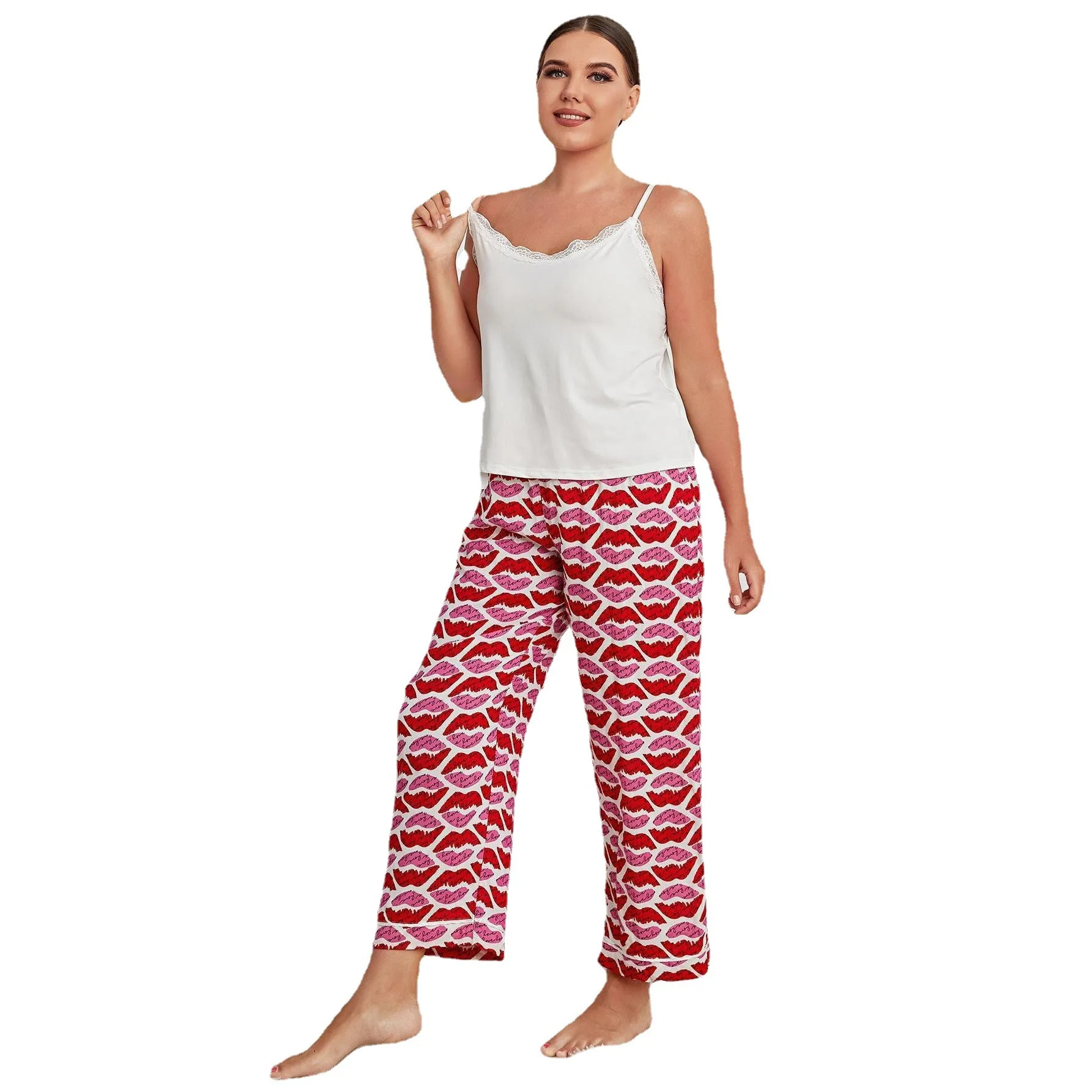 Large Size Pajamas, Women's Chubby Mm Spring Suspender, Backless Top, Pants, Home Clothing
Large Size Pajamas, Women's Chubby Mm Spring Suspender, Backless Top, Pants, Home Clothing