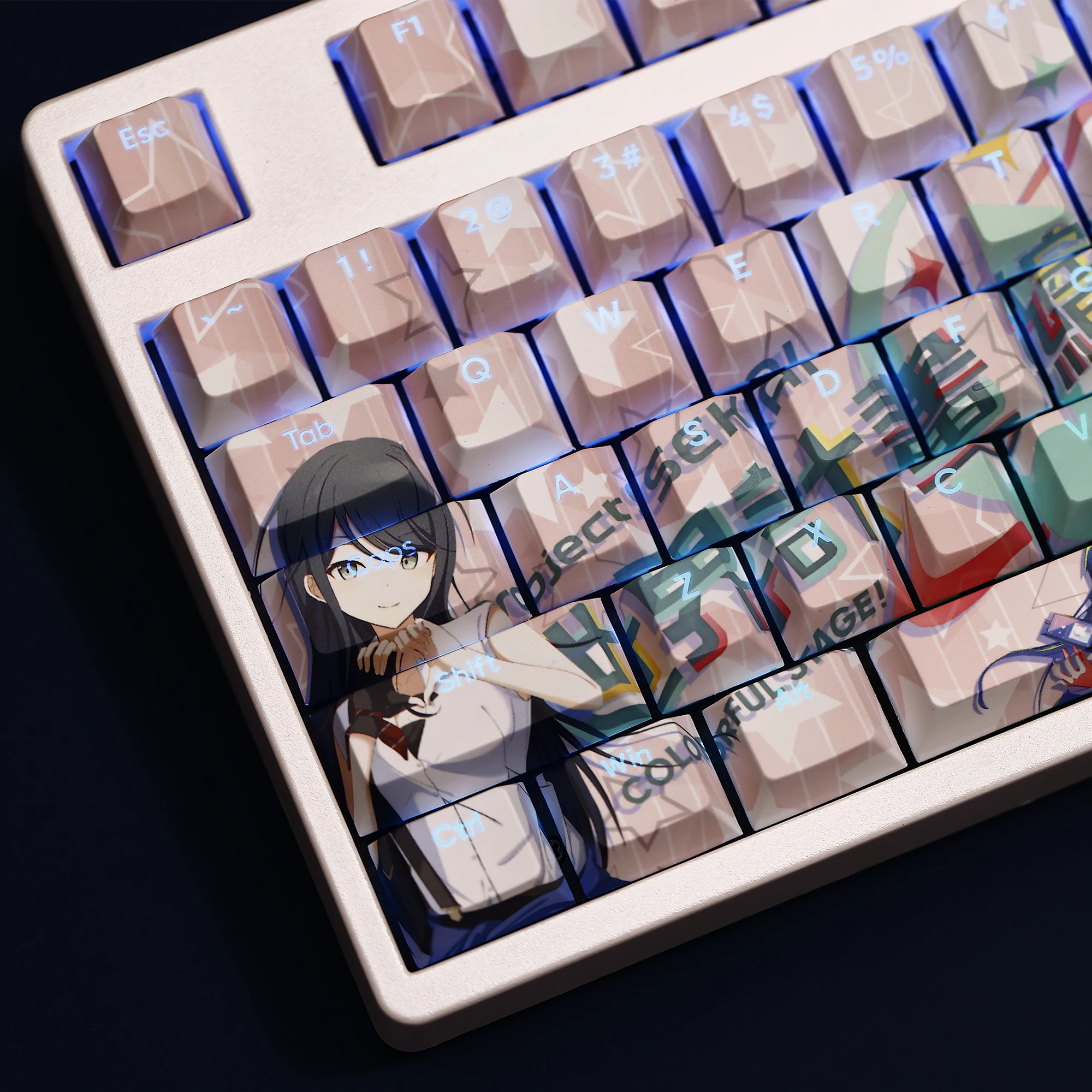108 клавиш/набор проекта Sekai Hoshino Ichika игры аниме милые пользовательские колпачки для клавиш «сделай сам» из ПБТ для механической клавиатуры MX Switch 87/91/104
108 клавиш/набор проекта Sekai Hoshino Ichika игры аниме милые пользовательские колпачки для клавиш «сделай сам» из ПБТ для механической клавиатуры MX Switch 87/91/104