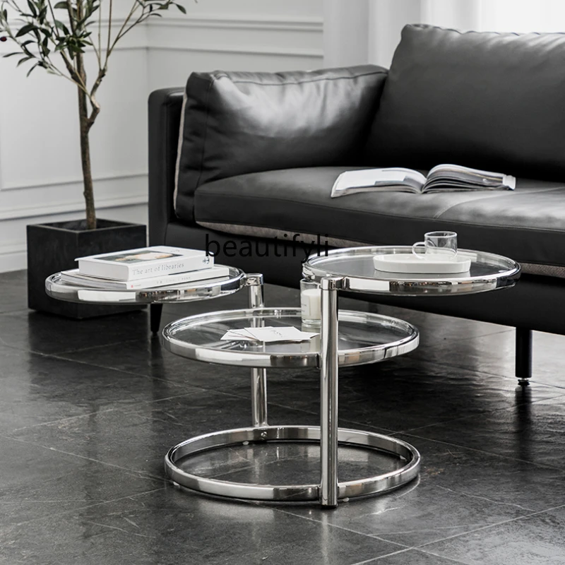 yj Light Luxury Rotating Coffee Table Multi-Layer Sofa Side Table Small Apartment Balcony Table
yj Light Luxury Rotating Coffee Table Multi-Layer Sofa Side Table Small Apartment Balcony Table