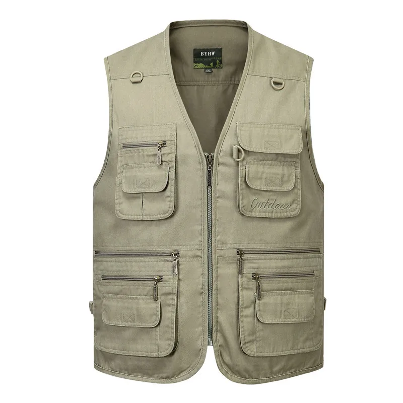 Autumn 2023 Men's Cotton Casual Denim Vest Multi-Pocket Fishing Mountaineering Vest
Autumn 2023 Men's Cotton Casual Denim Vest Multi-Pocket Fishing Mountaineering Vest