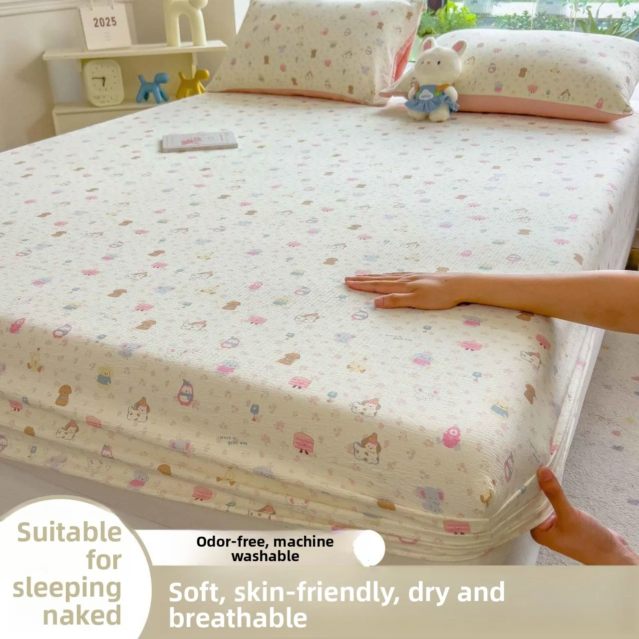 Skin-friendly Cream Floral Bed Skirt Single Piece Machine Washable Full Cover Mattress Protector Slip Resistant Bedding Set
Skin-friendly Cream Floral Bed Skirt Single Piece Machine Washable Full Cover Mattress Protector Slip Resistant Bedding Set
