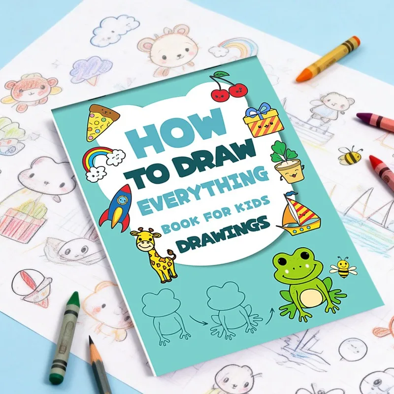 32 страницы, детская книга для раскрашивания и рисования, 4 шага для выполнения рисунка, этапы рисования, методика расчленения рисунка, обучение рисованию, учебная книга по рисованию.
32 страницы, детская книга для раскрашивания и рисования, 4 шага для выполнения рисунка, этапы рисования, методика расчленения рисунка, обучение рисованию, учебная книга по рисованию.