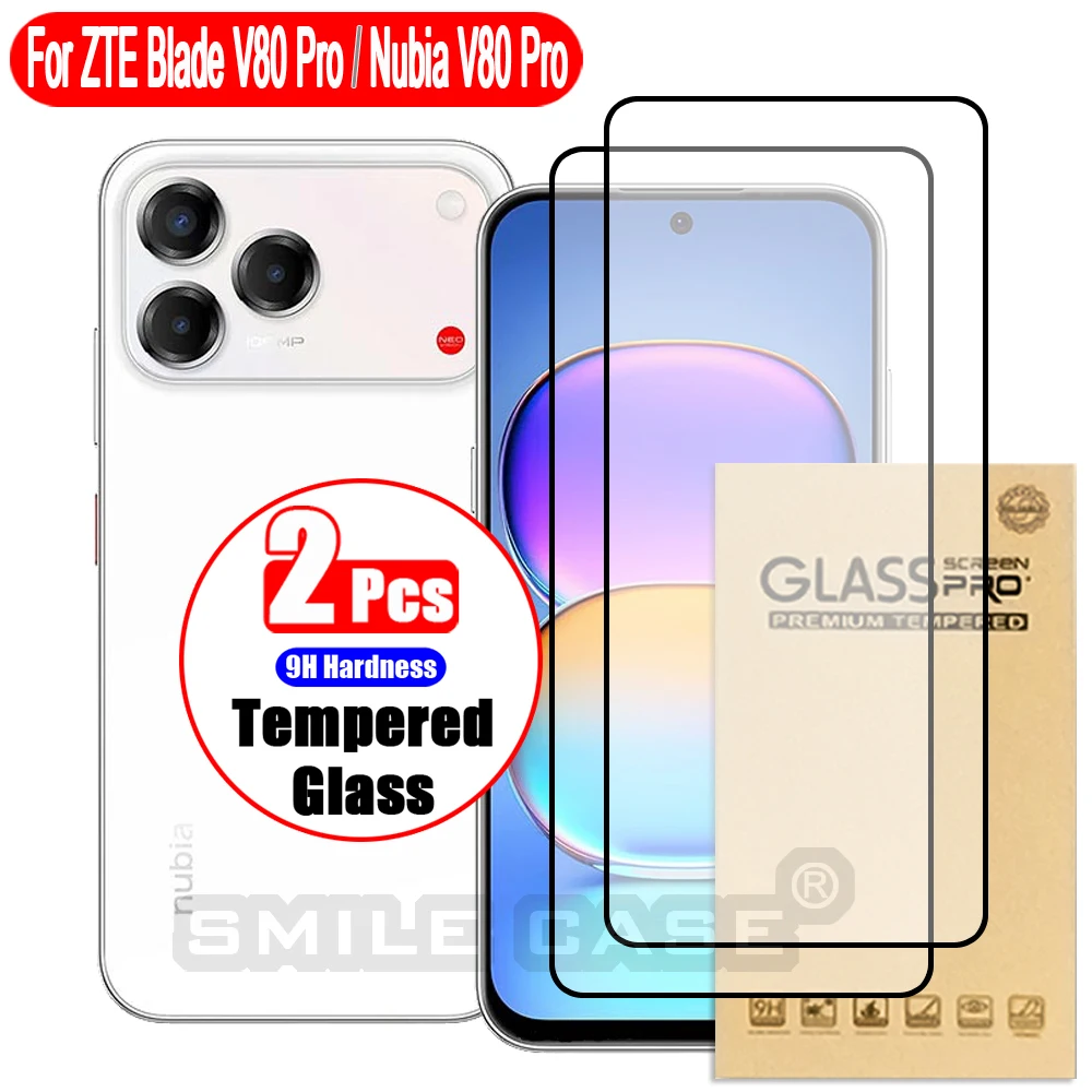 Phone screen protector 2-piece set for ZTE Blade V80 Pro / Nubia V80 Pro, high-definition/scratch resistant/wear-resistant
Phone screen protector 2-piece set for ZTE Blade V80 Pro / Nubia V80 Pro, high-definition/scratch resistant/wear-resistant