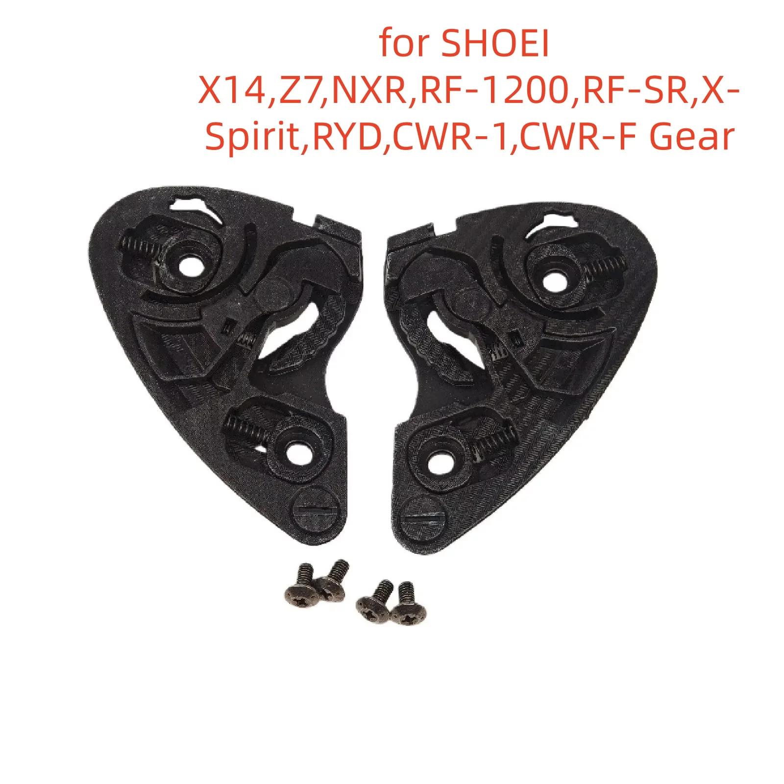 Base Plate for SHOEI X14,Z7,NXR,RF-1200,RF-SR,X-Spirit,RYD,CWR-1,CWR-F Gear Base Plate Visera Casco Moto
Base Plate for SHOEI X14,Z7,NXR,RF-1200,RF-SR,X-Spirit,RYD,CWR-1,CWR-F Gear Base Plate Visera Casco Moto
