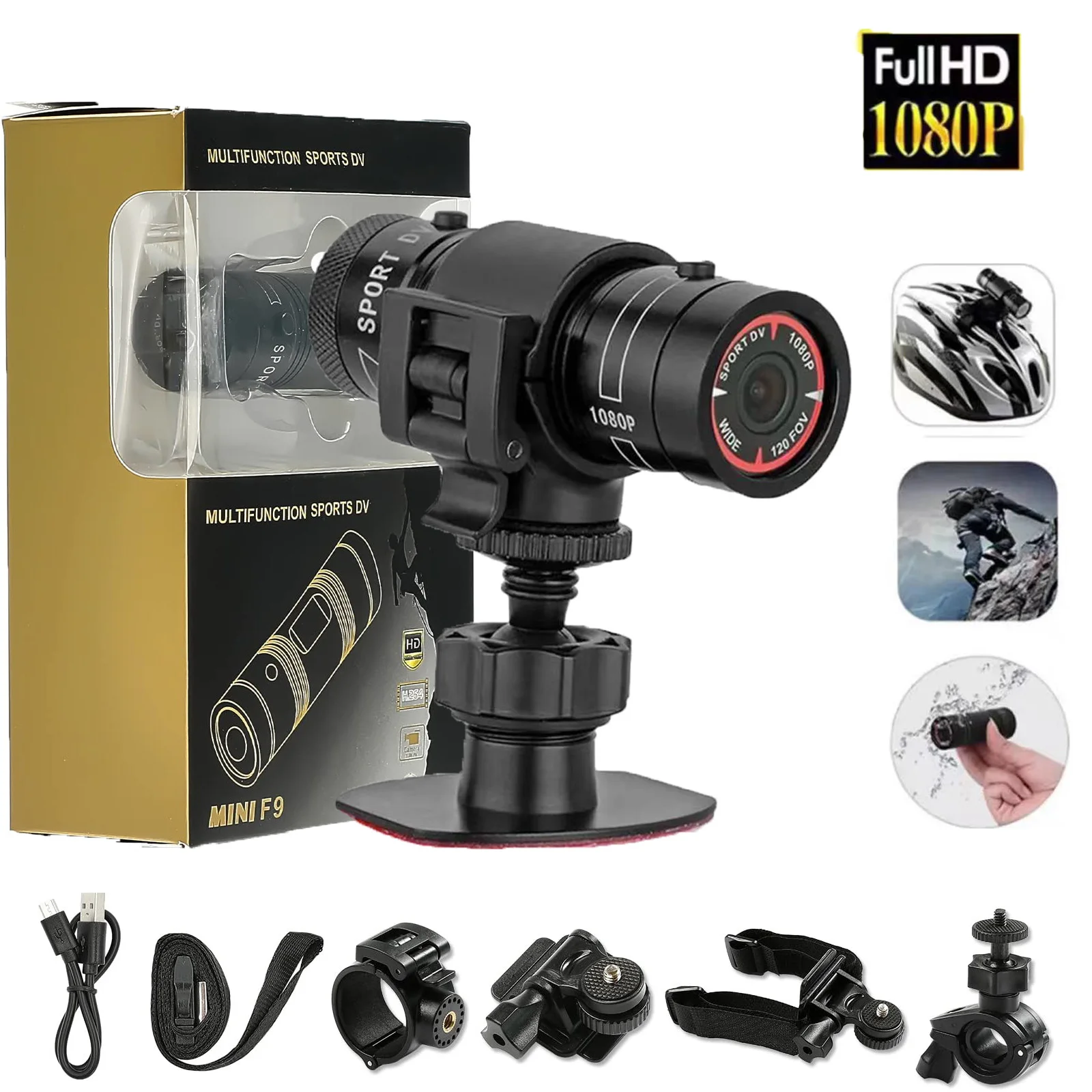 Экшн-камера F9 HD 1080P, велосипедная фотокамера, Экшн-камера для велосипеда, уличная спортивная DV Vdeos, видеорегистратор, автомобильный видеорегистратор
Экшн-камера F9 HD 1080P, велосипедная фотокамера, Экшн-камера для велосипеда, уличная спортивная DV Vdeos, видеорегистратор, автомобильный видеорегистратор