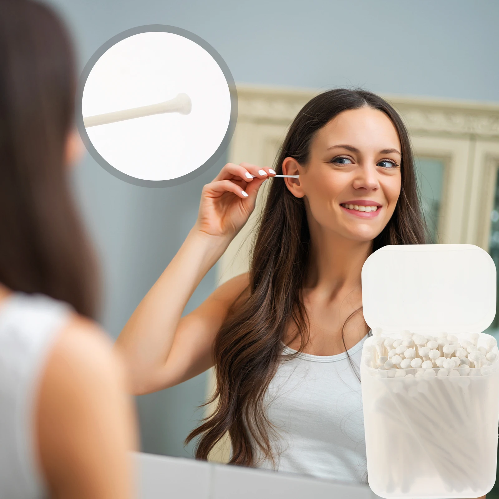 3 Boxes Double-Ended Cotton Swabs Cleaning Tool White Disposable Double-Tipped Swabs For Ear Wax Removal Ear Cleaner Adults
3 Boxes Double-Ended Cotton Swabs Cleaning Tool White Disposable Double-Tipped Swabs For Ear Wax Removal Ear Cleaner Adults