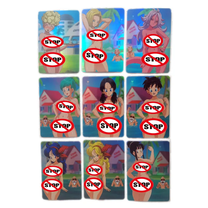 9Pcs/set Homemade Anime Cards Android No. 18 Android No. 21 Bidili Pool Party Sexy Nude Card Game Gift Comic Collection Card
9Pcs/set Homemade Anime Cards Android No. 18 Android No. 21 Bidili Pool Party Sexy Nude Card Game Gift Comic Collection Card