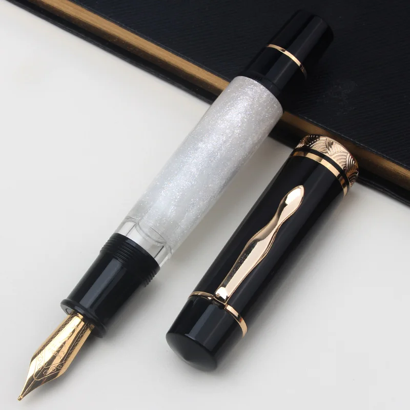 Ручка-фонтан MAJOHN P139, высококачественная, с металлическим поршневым механизмом, корпус из смолы, эбонитовый стержень, вращающаяся колпачковая головка, постинговая, 34 г, роскошный подарок
Ручка-фонтан MAJOHN P139, высококачественная, с металлическим поршневым механизмом, корпус из смолы, эбонитовый стержень, вращающаяся колпачковая головка, постинговая, 34 г, роскошный подарок