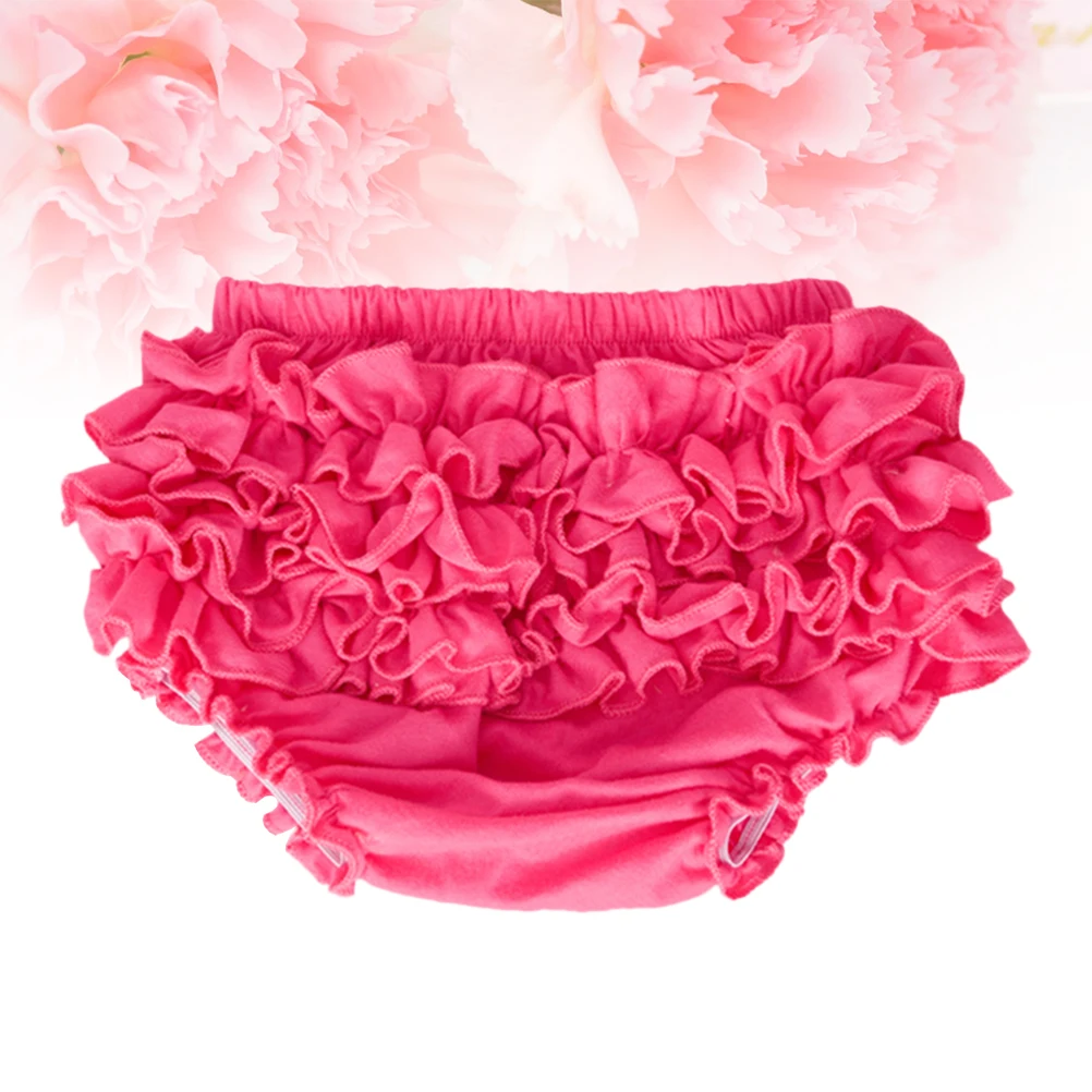 Cute Baby Girl Ruffle Lace Cotton Panties Diaper Cover Soft Breathable Bloomers For Halloween Tutu Outfit M Rose Pink 
Cute Baby Girl Ruffle Lace Cotton Panties Diaper Cover Soft Breathable Bloomers For Halloween Tutu Outfit M Rose Pink