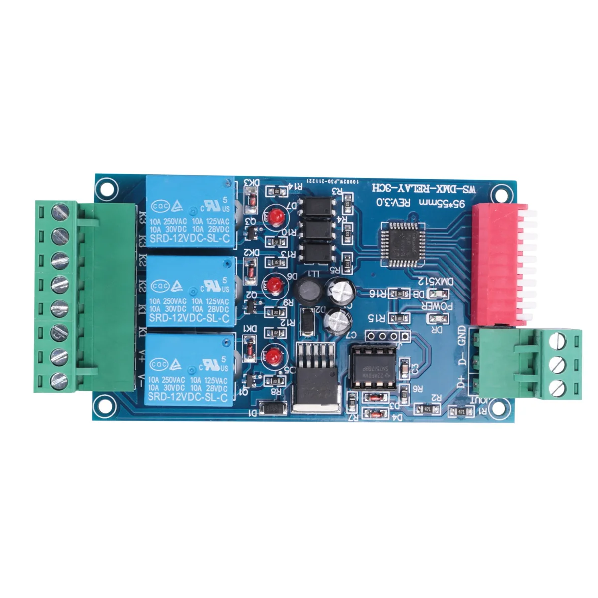 Y31A 3-канальный 5A DMX512 управляемый релейный переключатель комплект DIY преобразователь диммер реле
Y31A 3-канальный 5A DMX512 управляемый релейный переключатель комплект DIY преобразователь диммер реле