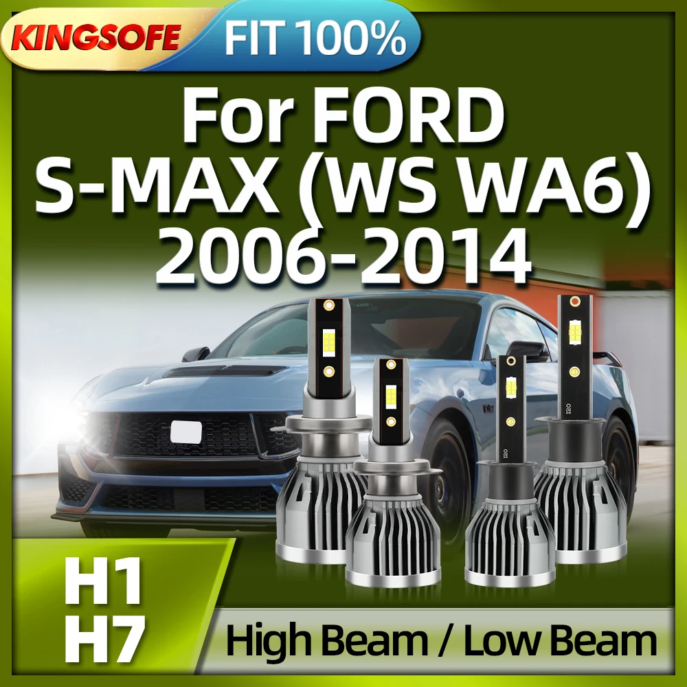 KINGSOFE 6000K H7 Car headlight 26000LM 110W Led H1 Bulb For FORD S-MAX 2006 2007 2008 2009 2010 2011 2012 2013 2014
KINGSOFE 6000K H7 Car headlight 26000LM 110W Led H1 Bulb For FORD S-MAX 2006 2007 2008 2009 2010 2011 2012 2013 2014
