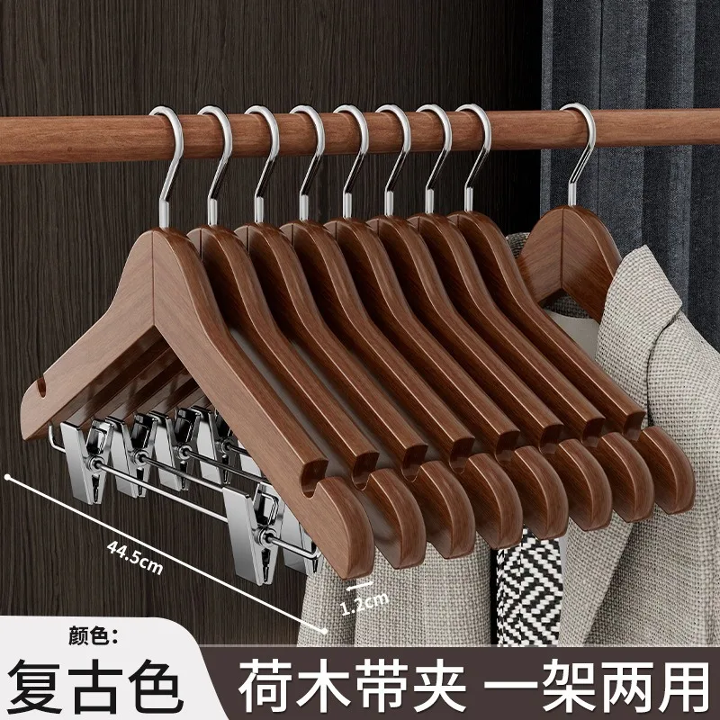 Custom Wood Velvet Suit Hangers for Men Non Slip Luxury Lotus Wood Pant Racks for Hanging Dress Skirts With 360° Rotating Hook
Custom Wood Velvet Suit Hangers for Men Non Slip Luxury Lotus Wood Pant Racks for Hanging Dress Skirts With 360° Rotating Hook