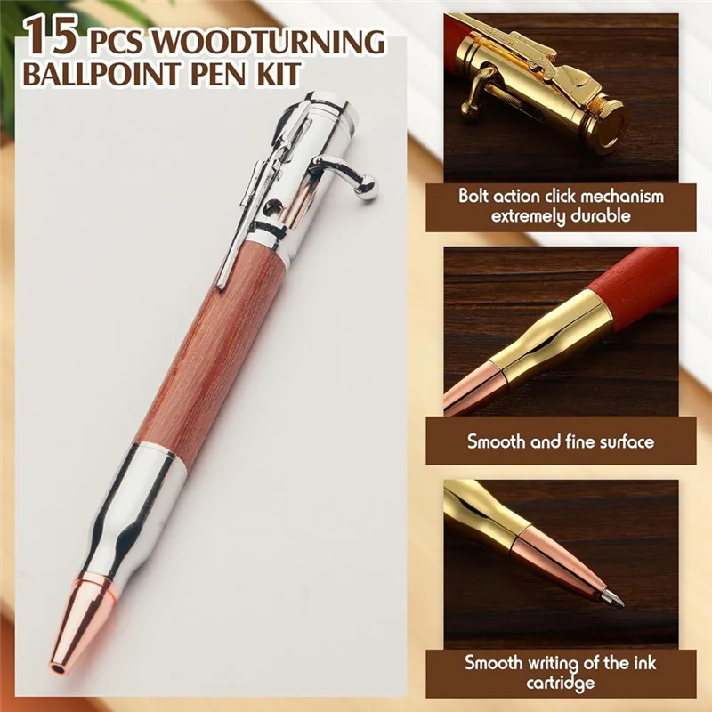 AT82-Wooden Pen Set 15 Sets Ballpoint Pen Set For School For DIY Projects Classroom Supplies Teacher Student Gifts
AT82-Wooden Pen Set 15 Sets Ballpoint Pen Set For School For DIY Projects Classroom Supplies Teacher Student Gifts