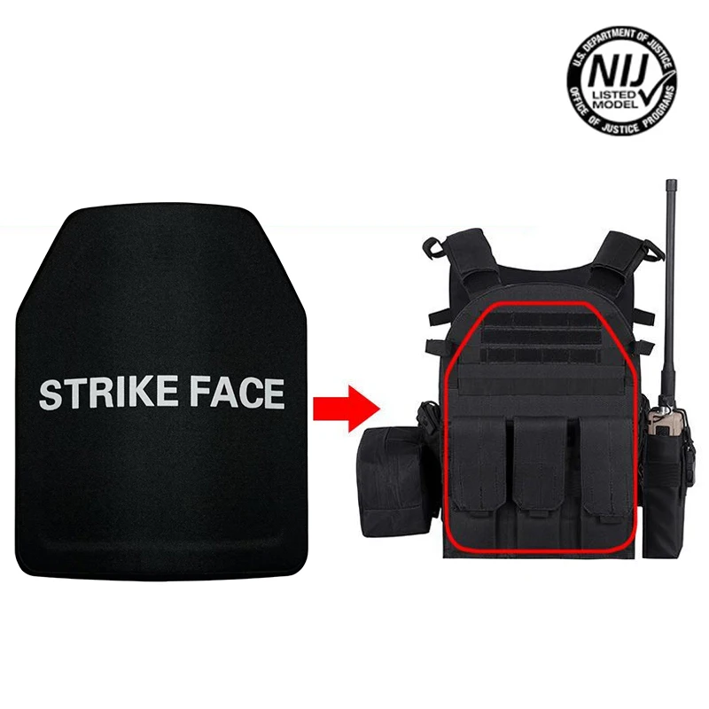 NIJ IIIA Level Anti Bullet Anti Stab Proof Composite Steel Plate For Tactical Safety Vest Ballistic Body Armour Board
NIJ IIIA Level Anti Bullet Anti Stab Proof Composite Steel Plate For Tactical Safety Vest Ballistic Body Armour Board