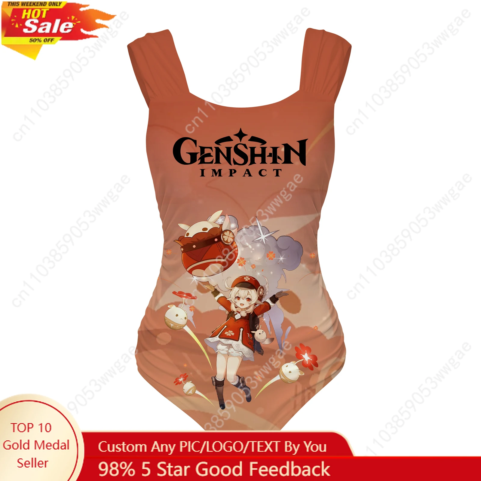 Genshin Klee One Piece Swimsuit Wide Strap Womens Bathing Suit Personalized Swimwear Pool Beach Sexy Bikini Customized Beachwear
Genshin Klee One Piece Swimsuit Wide Strap Womens Bathing Suit Personalized Swimwear Pool Beach Sexy Bikini Customized Beachwear