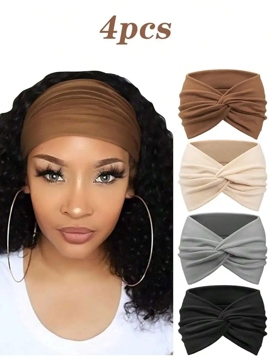 4PCS Women Wide Knotted Headbands Stretch Non-Slip Hair Bands For Sports Yoga Boho Fall Winter
4PCS Women Wide Knotted Headbands Stretch Non-Slip Hair Bands For Sports Yoga Boho Fall Winter