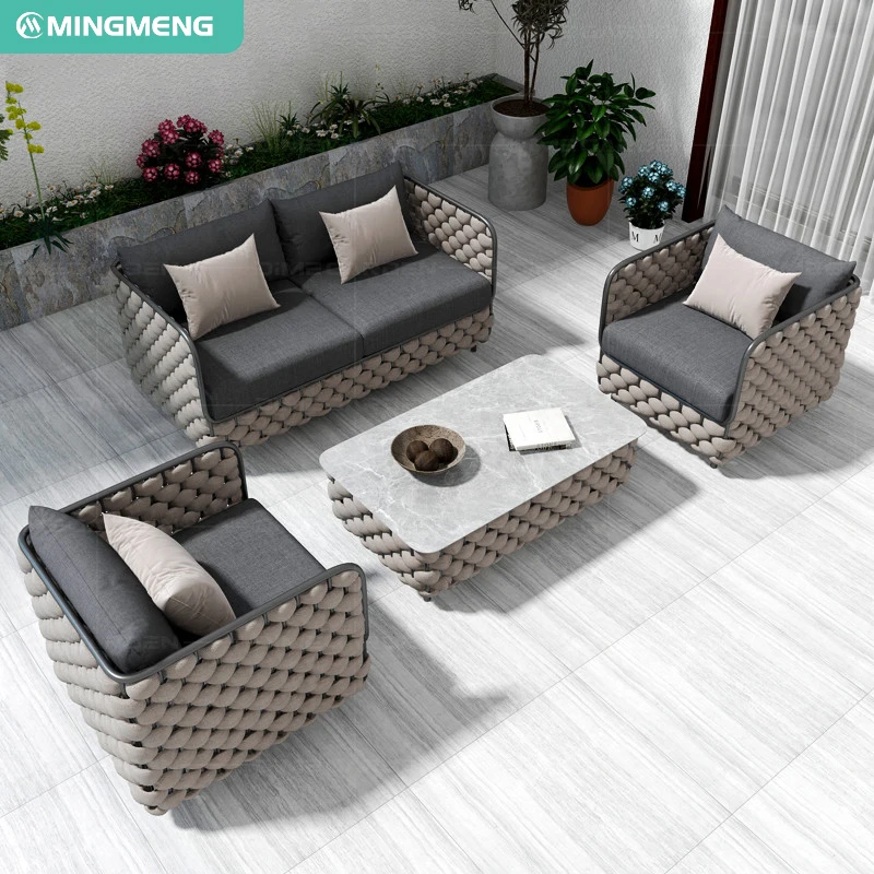 Modern Rattan and Aluminum Alloy Garden Sofa Set for Home Office or Garden Patio Outdoor Furniture With Rattan Design
Modern Rattan and Aluminum Alloy Garden Sofa Set for Home Office or Garden Patio Outdoor Furniture With Rattan Design