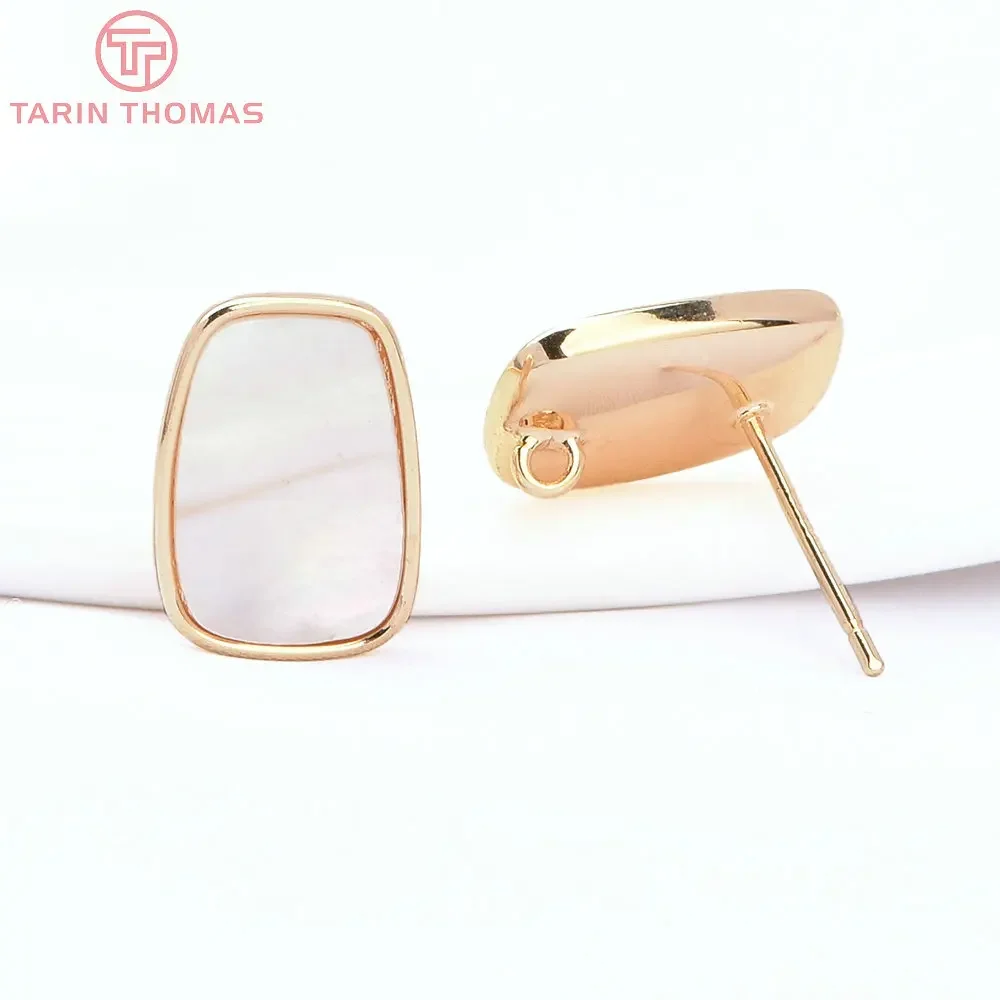 (8515) 2PCS 10x14MM 24K Gold Color Brass with Natural Shell Stud Earrings High Quality DIY Jewelry Making Findings Accessories
(8515) 2PCS 10x14MM 24K Gold Color Brass with Natural Shell Stud Earrings High Quality DIY Jewelry Making Findings Accessories
