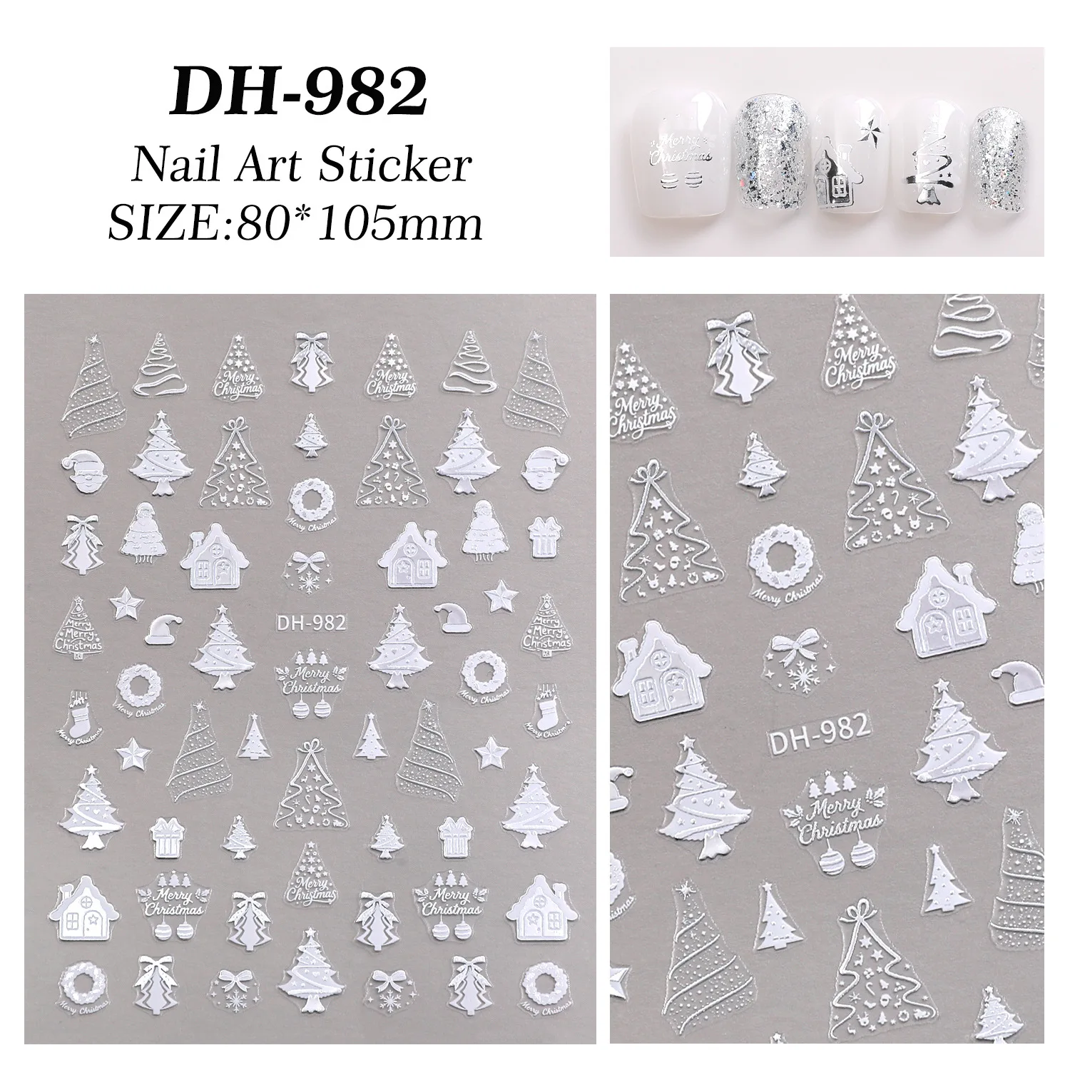 3 pcs Christmas 3D Cartoon Nail Stickers Luxury Crystal Diamond Bear Tree Apple Back Glue Nail Art Stickers Nails Decorations
3 pcs Christmas 3D Cartoon Nail Stickers Luxury Crystal Diamond Bear Tree Apple Back Glue Nail Art Stickers Nails Decorations