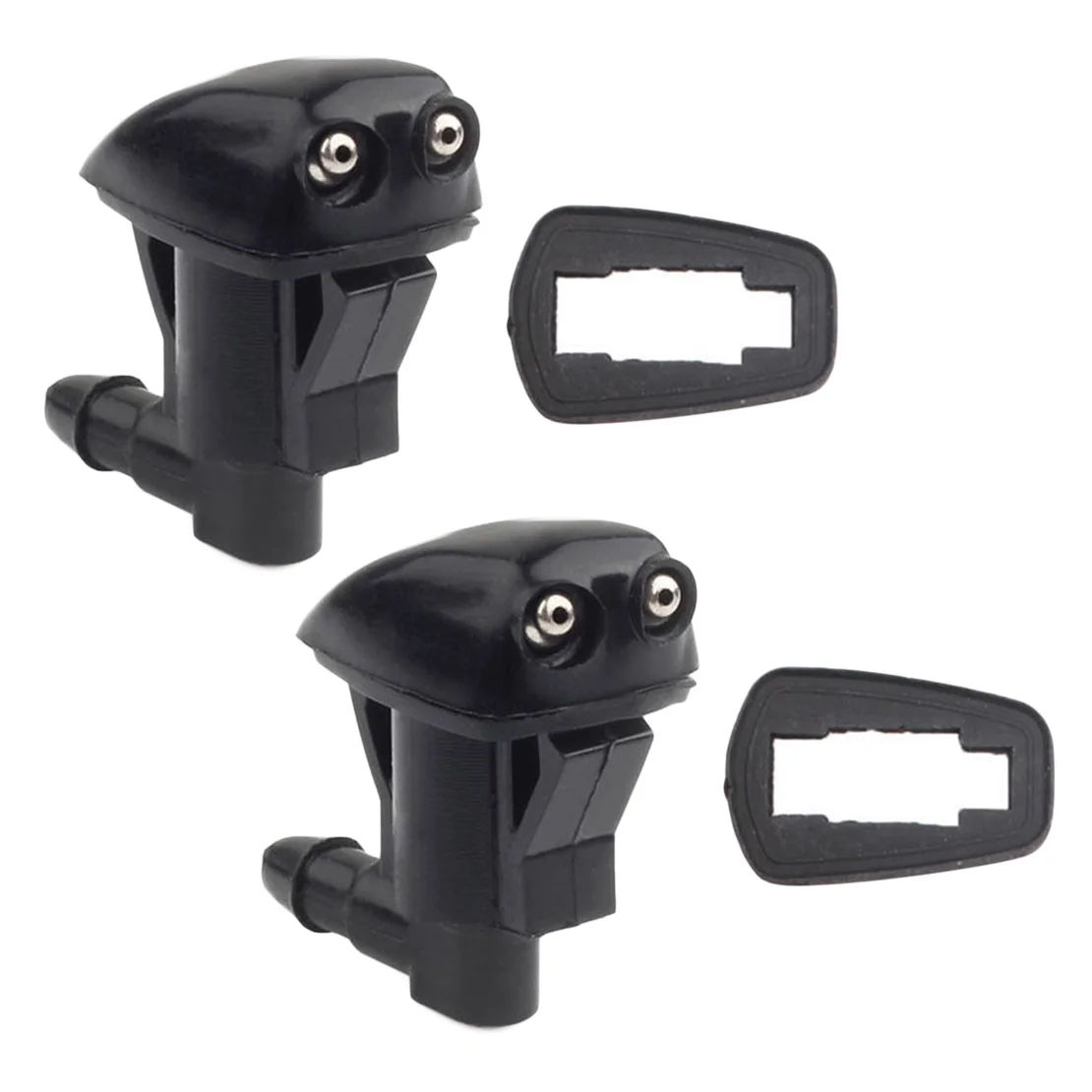 Car Universal 2pcs Black Dual Holes Car Front Left and Right Windshield Wiper Washer Water Spray Nozzle Jet
Car Universal 2pcs Black Dual Holes Car Front Left and Right Windshield Wiper Washer Water Spray Nozzle Jet
