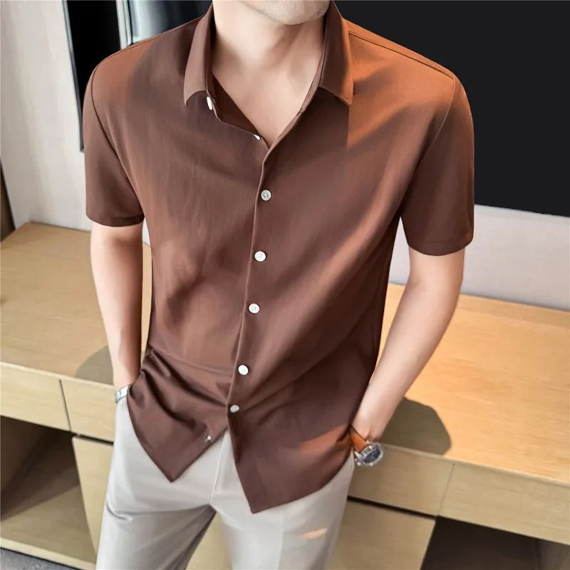 2026 Solid Color Thin Breathable Cotton Shirt Men Summer Men's Business Casual Formal Shirt Short Sleeve Shirts Men Clothing
2026 Solid Color Thin Breathable Cotton Shirt Men Summer Men's Business Casual Formal Shirt Short Sleeve Shirts Men Clothing