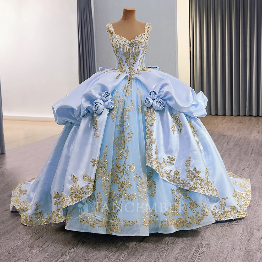 Flash Sale Ball Gown Quinceanera Dress Sparkly Satin Bead Crystals 3D Floral Scoop Vestido De 15 Anos Customized
Flash Sale Ball Gown Quinceanera Dress Sparkly Satin Bead Crystals 3D Floral Scoop Vestido De 15 Anos Customized